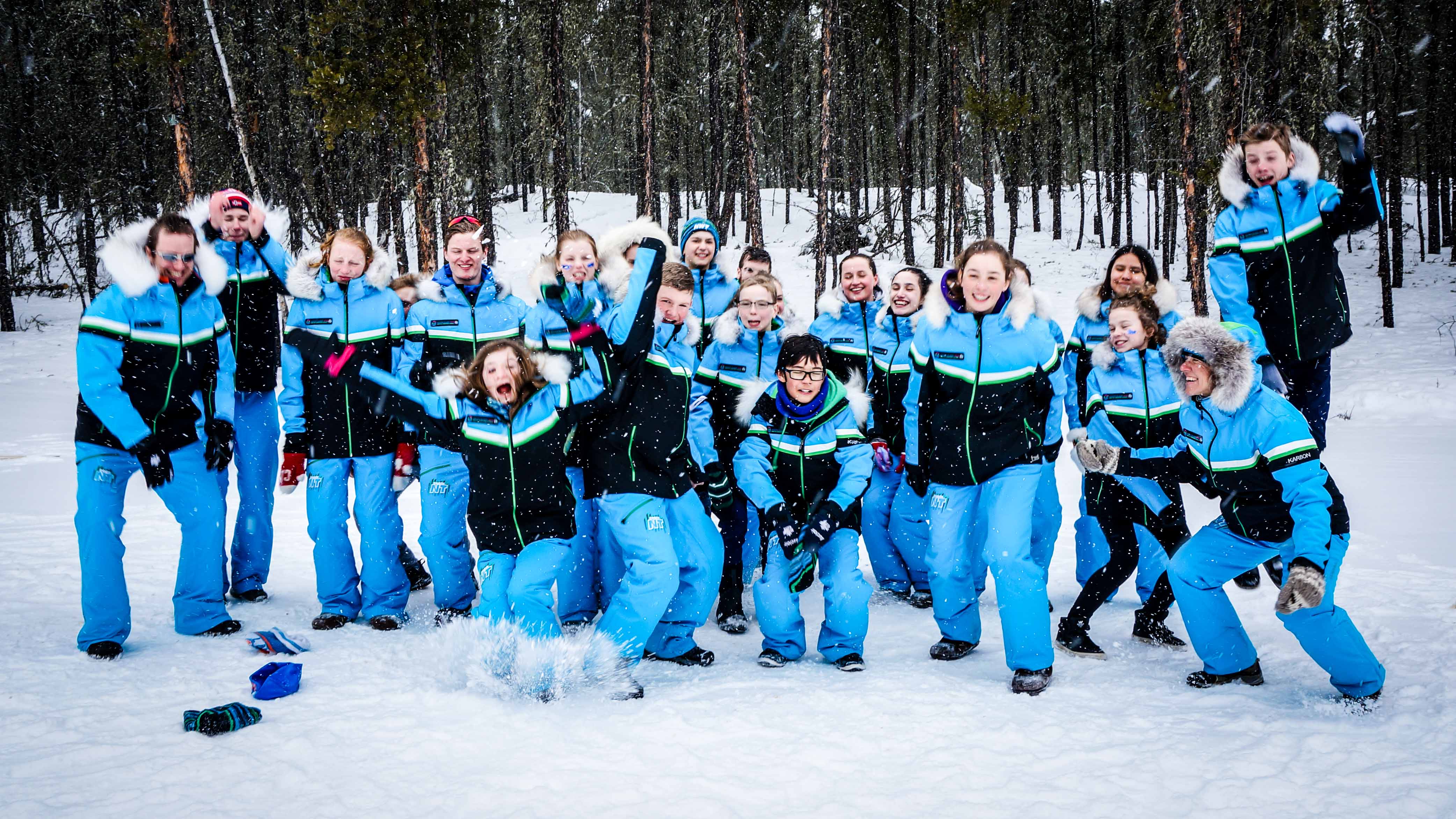 Team NT cross country skiers at AWG 2018